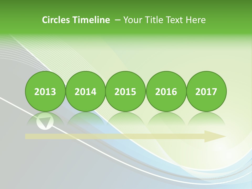 A Vector Background In Green And Blue PowerPoint Template