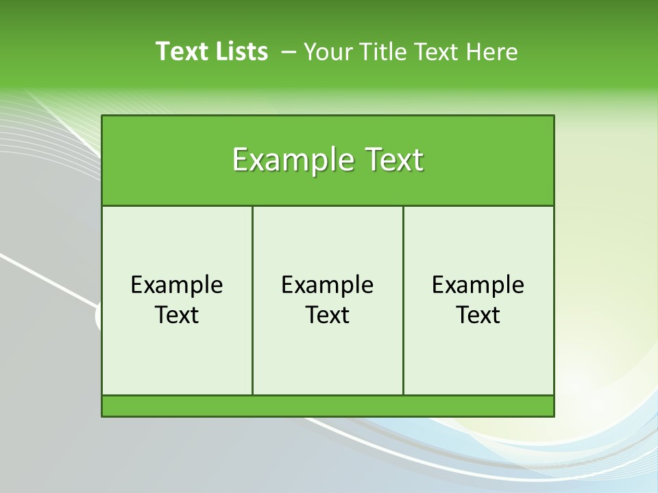 A Vector Background In Green And Blue PowerPoint Template