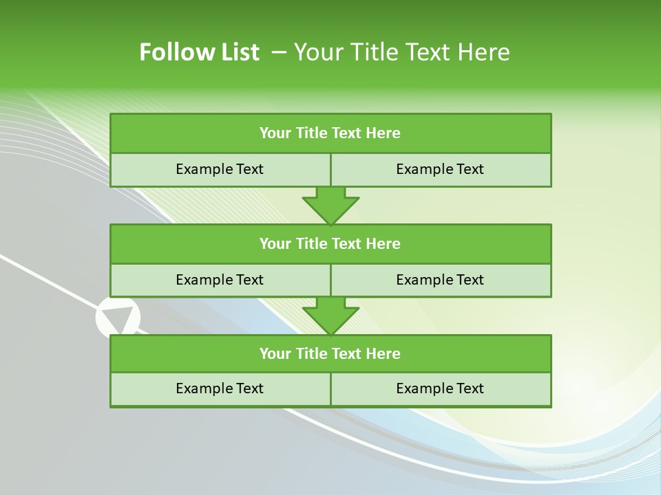 A Vector Background In Green And Blue PowerPoint Template