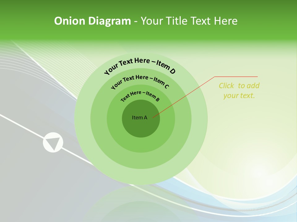 A Vector Background In Green And Blue PowerPoint Template