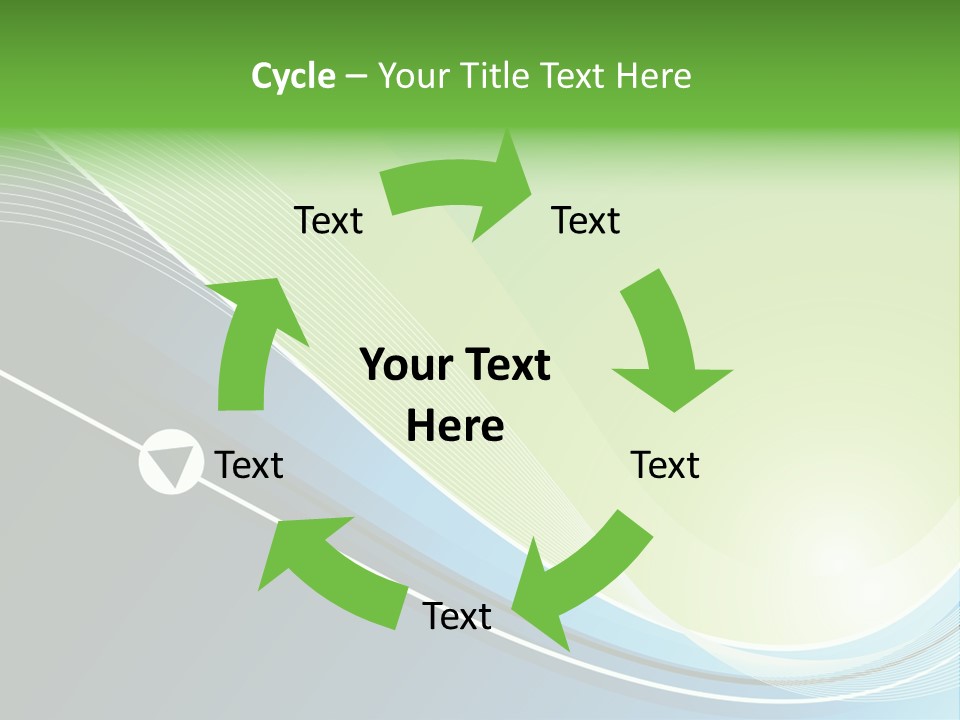 A Vector Background In Green And Blue PowerPoint Template