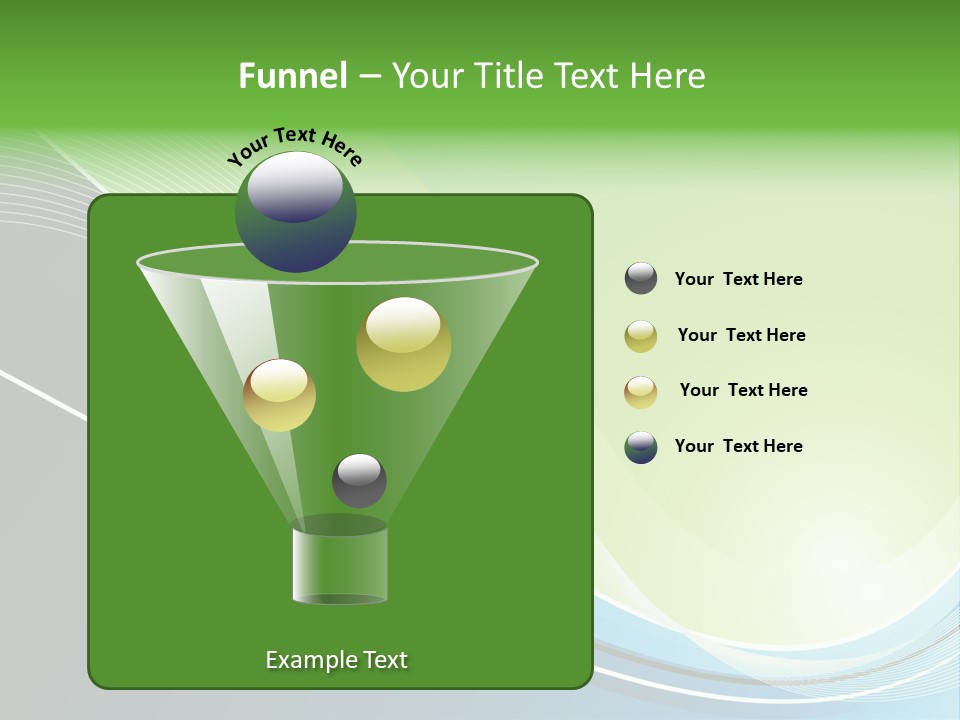 A Vector Background In Green And Blue PowerPoint Template