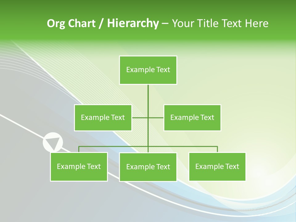 A Vector Background In Green And Blue PowerPoint Template