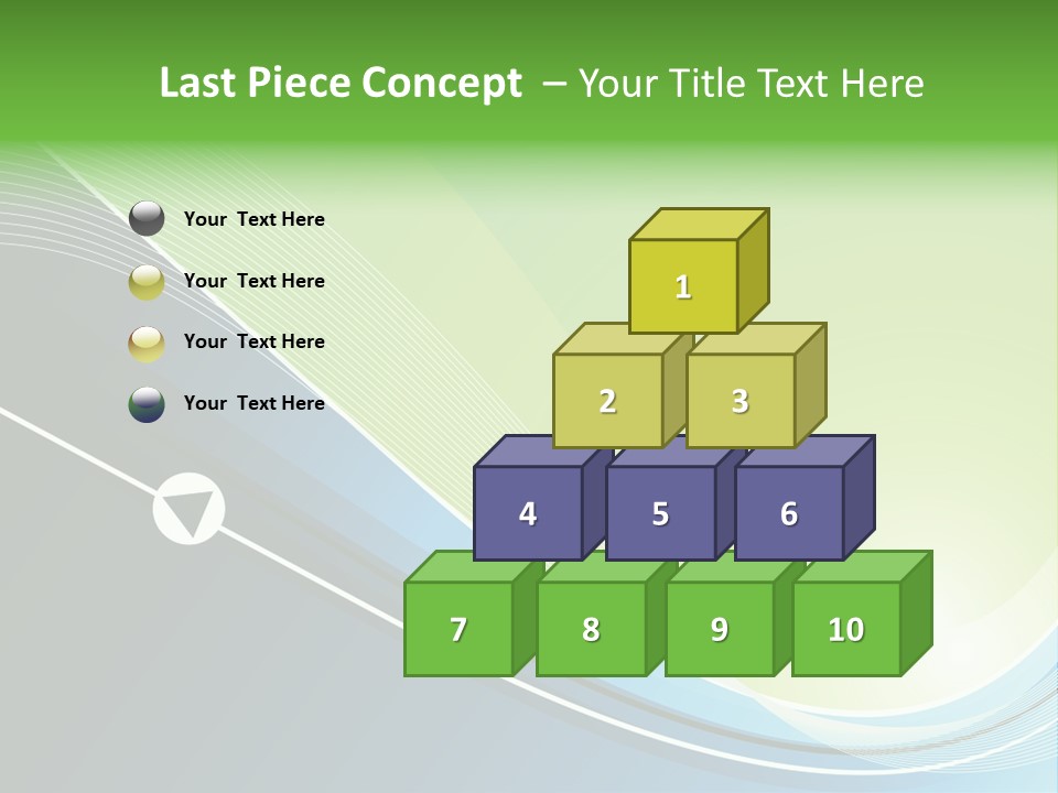 A Vector Background In Green And Blue PowerPoint Template