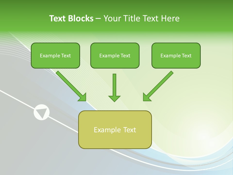 A Vector Background In Green And Blue PowerPoint Template