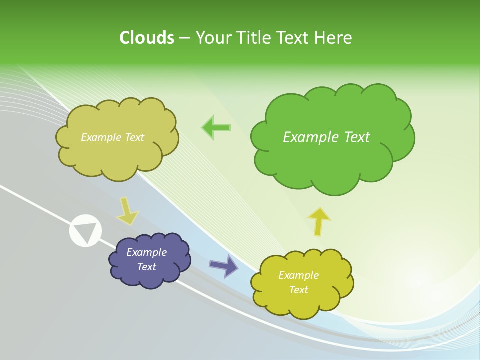 A Vector Background In Green And Blue PowerPoint Template