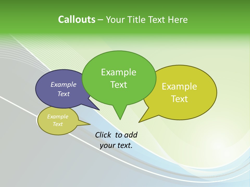 A Vector Background In Green And Blue PowerPoint Template