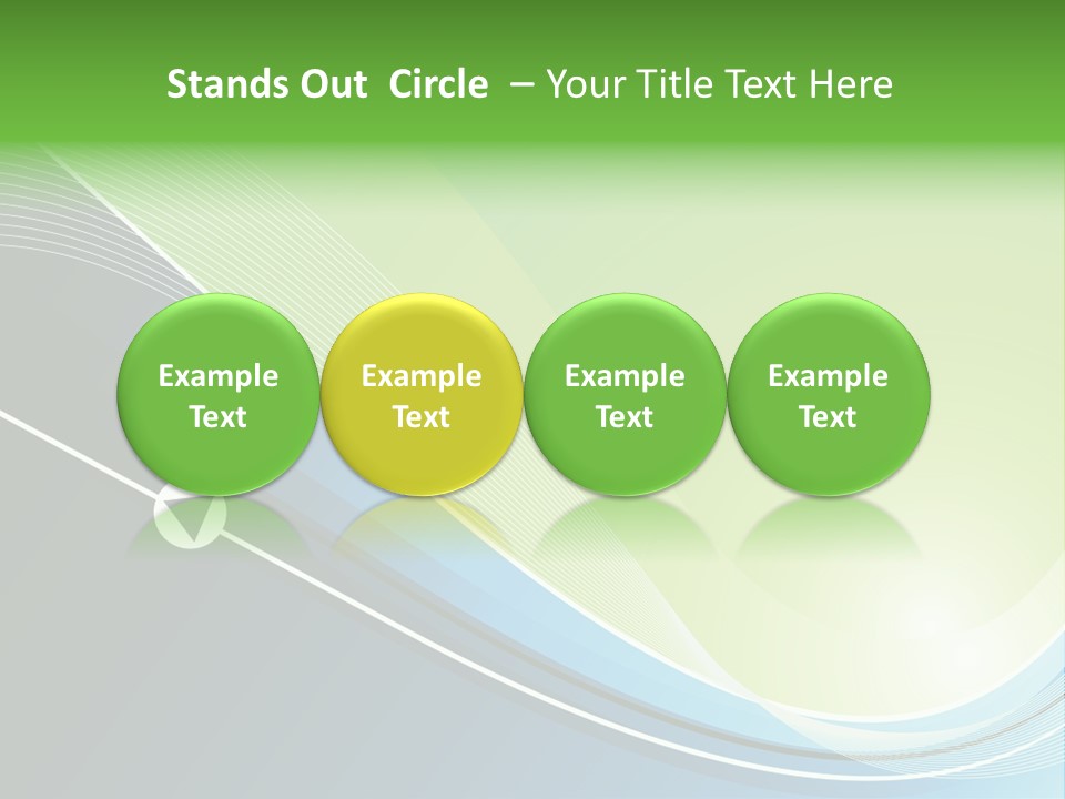 A Vector Background In Green And Blue PowerPoint Template