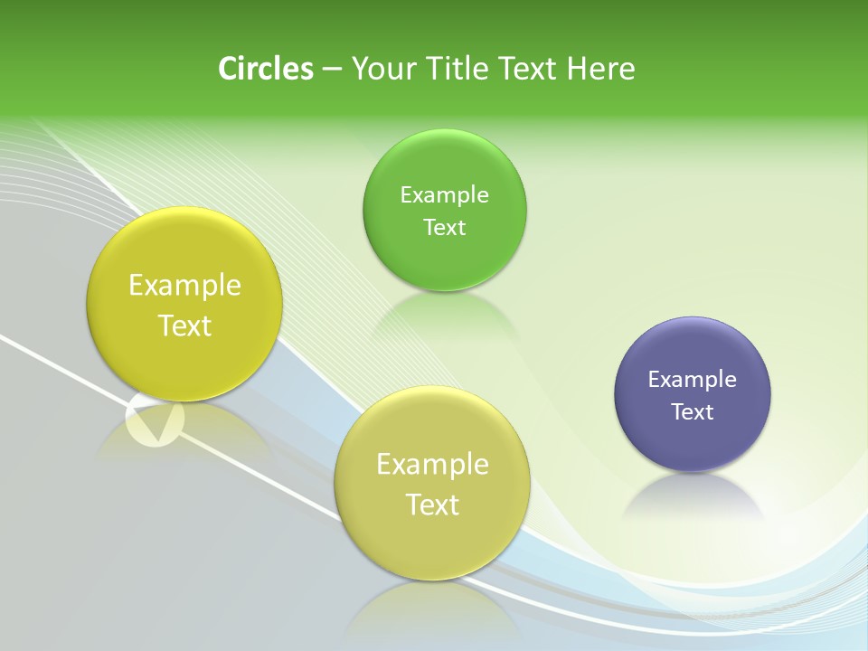 A Vector Background In Green And Blue PowerPoint Template