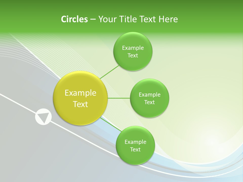 A Vector Background In Green And Blue PowerPoint Template