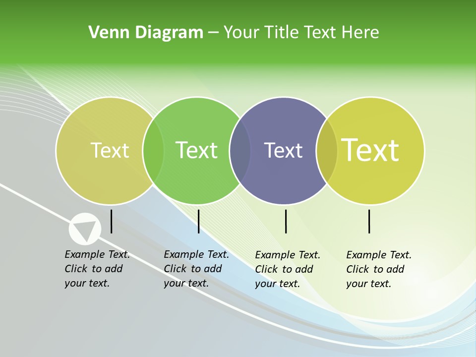 A Vector Background In Green And Blue PowerPoint Template