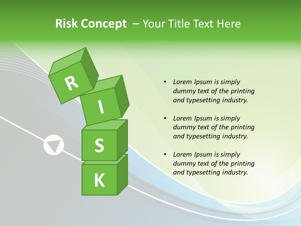 A Vector Background In Green And Blue PowerPoint Template