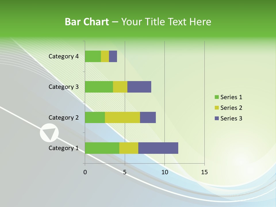 A Vector Background In Green And Blue PowerPoint Template