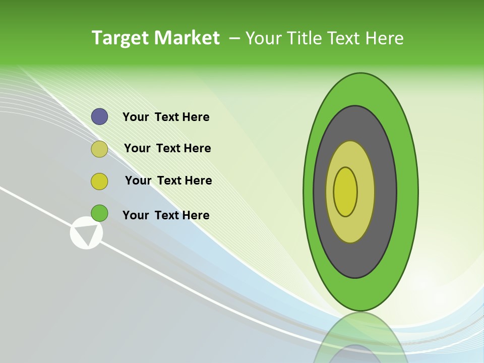 A Vector Background In Green And Blue PowerPoint Template