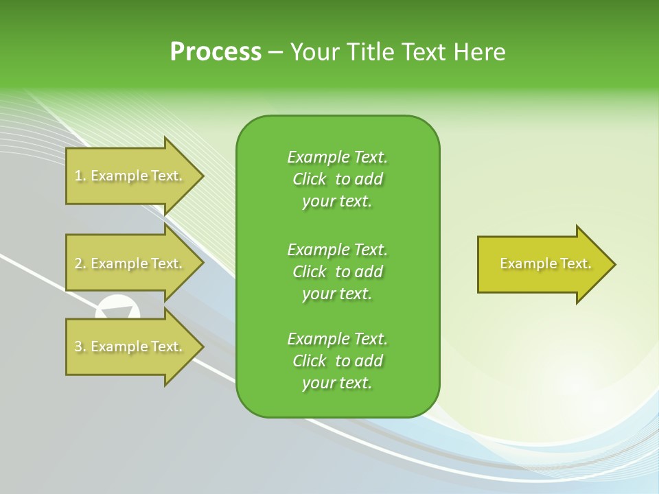 A Vector Background In Green And Blue PowerPoint Template