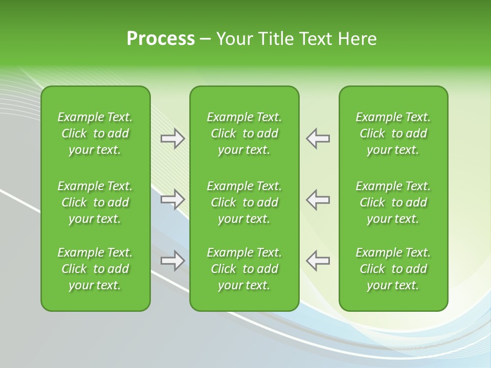 A Vector Background In Green And Blue PowerPoint Template