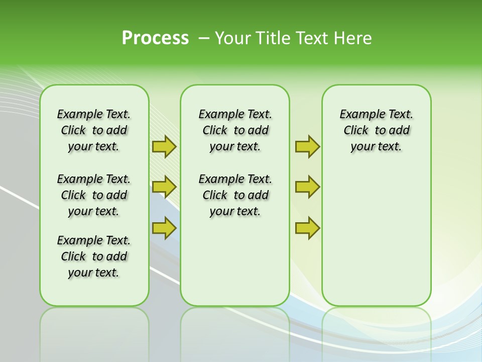 A Vector Background In Green And Blue PowerPoint Template