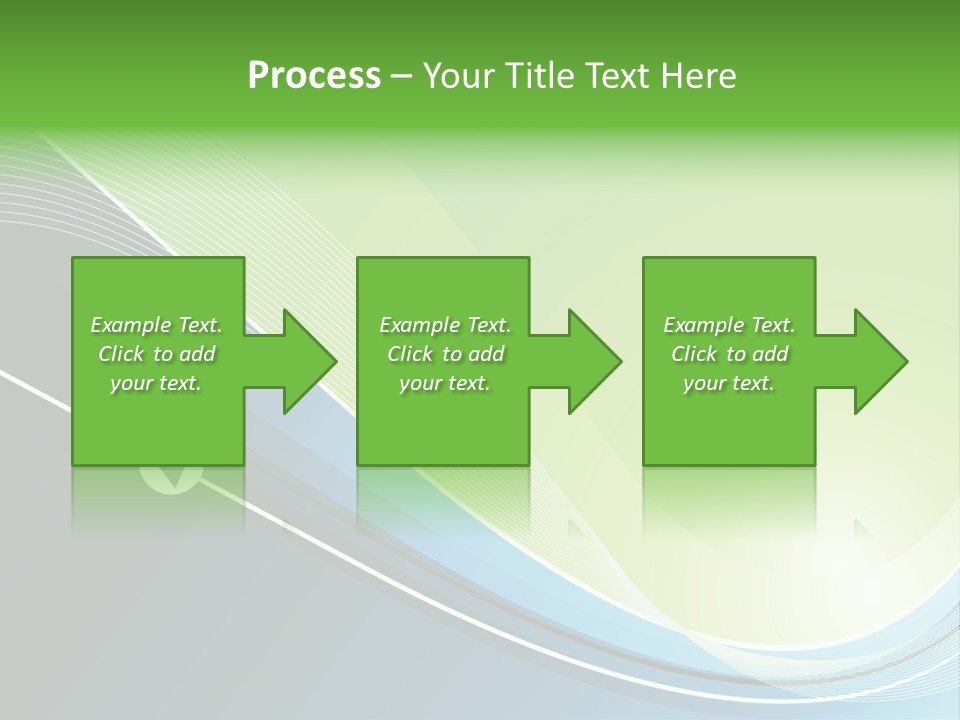 A Vector Background In Green And Blue PowerPoint Template