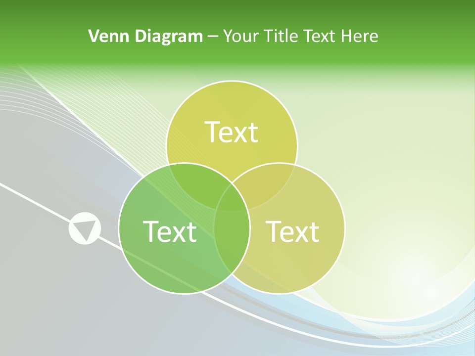 A Vector Background In Green And Blue PowerPoint Template
