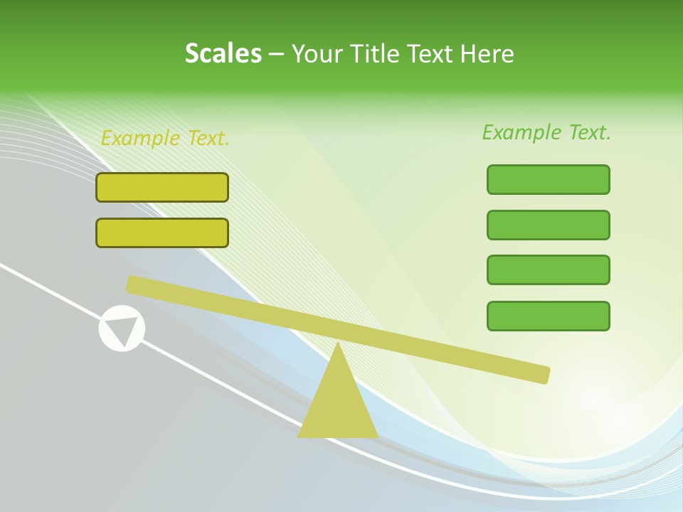 A Vector Background In Green And Blue PowerPoint Template