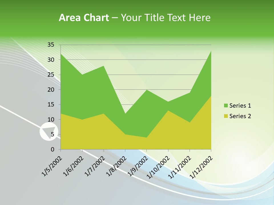A Vector Background In Green And Blue PowerPoint Template