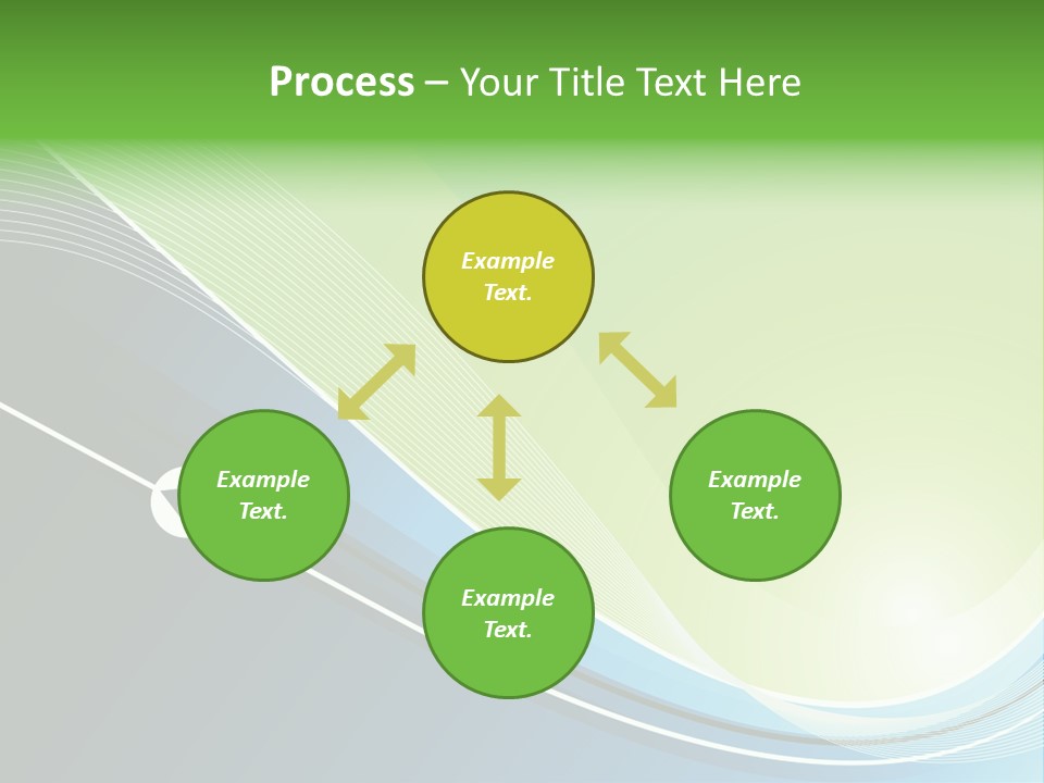 A Vector Background In Green And Blue PowerPoint Template