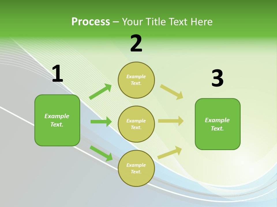 A Vector Background In Green And Blue PowerPoint Template