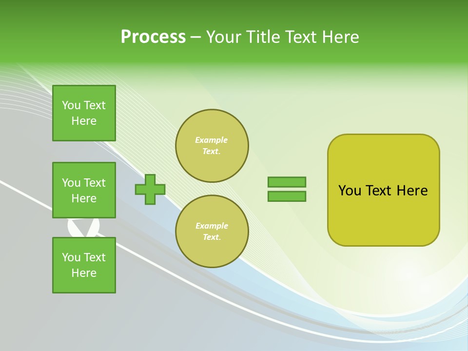 A Vector Background In Green And Blue PowerPoint Template