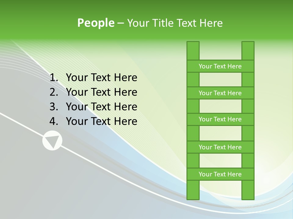 A Vector Background In Green And Blue PowerPoint Template