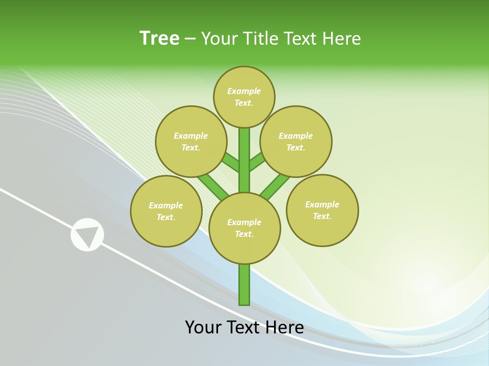 A Vector Background In Green And Blue PowerPoint Template