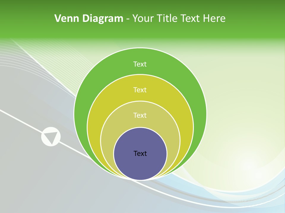 A Vector Background In Green And Blue PowerPoint Template