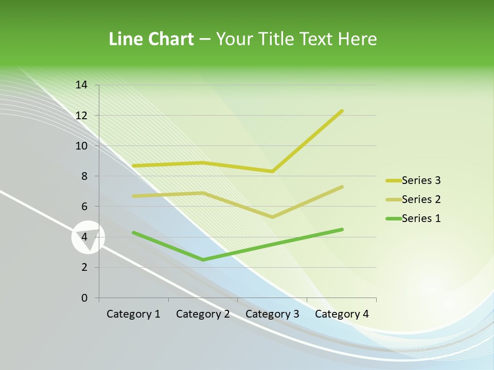 A Vector Background In Green And Blue PowerPoint Template
