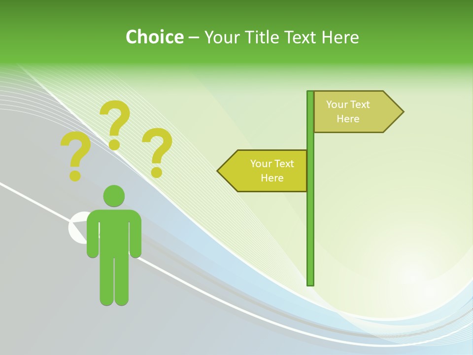 A Vector Background In Green And Blue PowerPoint Template