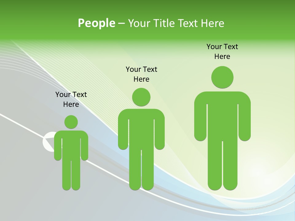 A Vector Background In Green And Blue PowerPoint Template