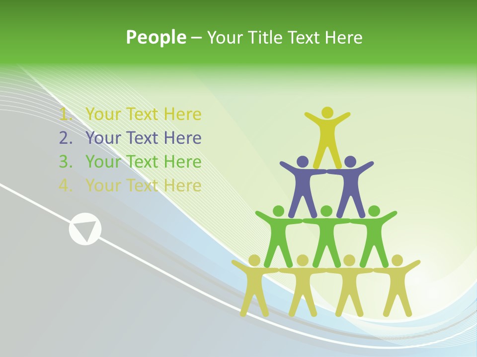 A Vector Background In Green And Blue PowerPoint Template