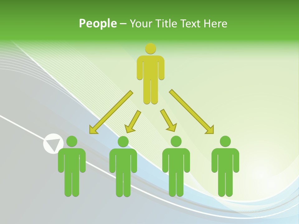 A Vector Background In Green And Blue PowerPoint Template