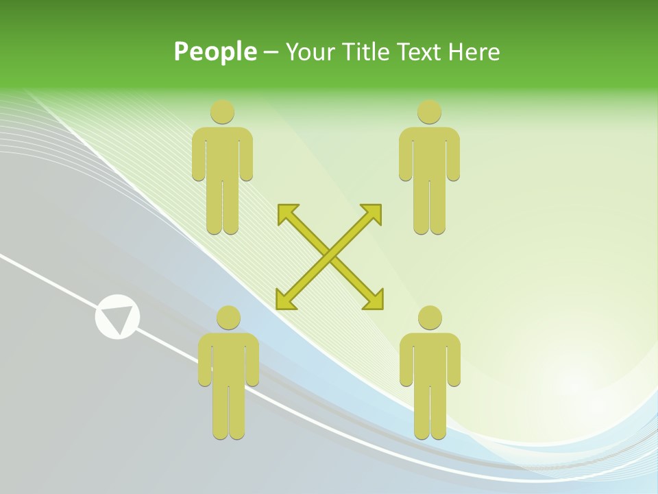 A Vector Background In Green And Blue PowerPoint Template