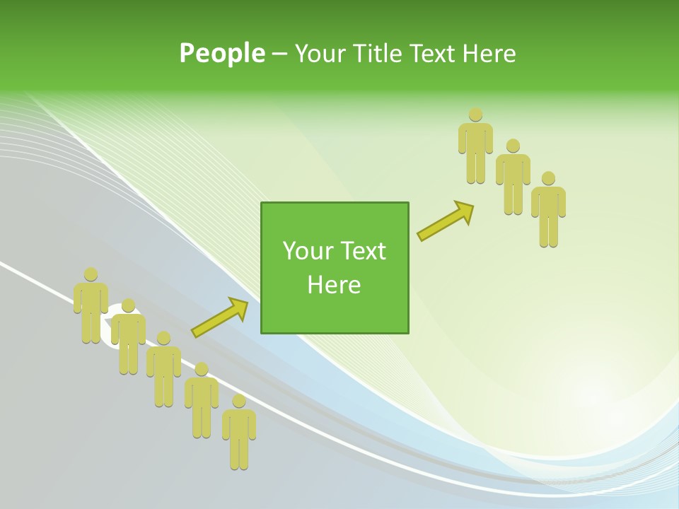 A Vector Background In Green And Blue PowerPoint Template