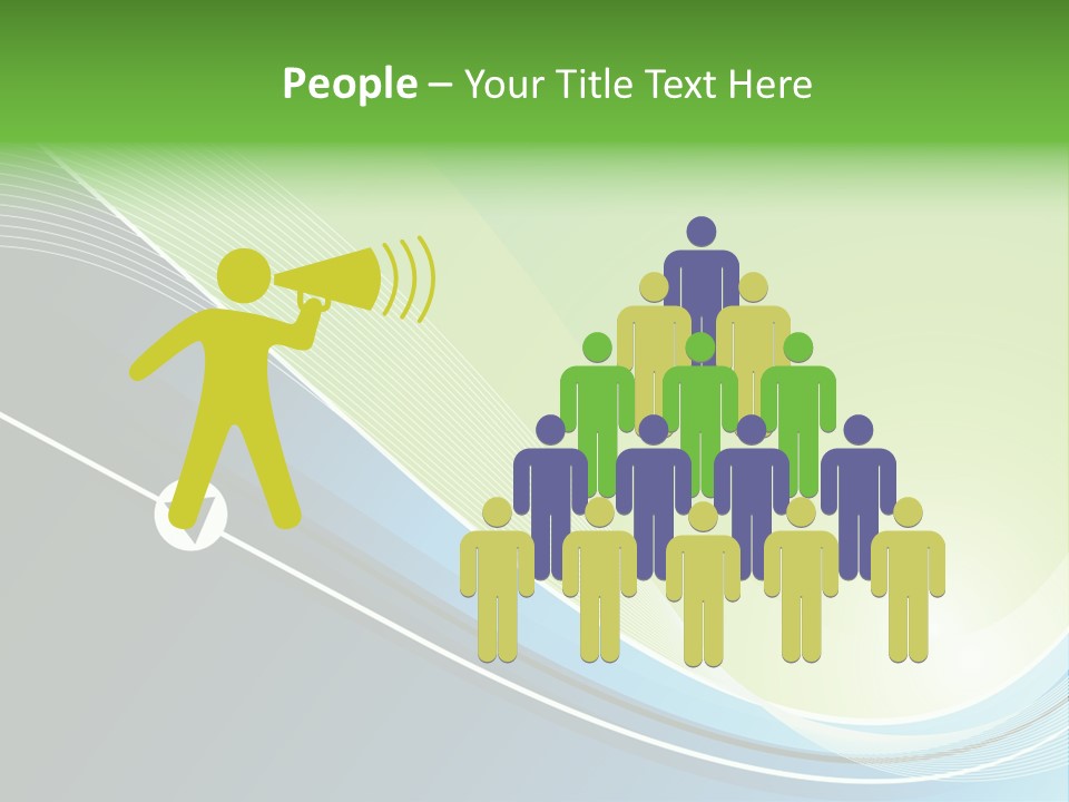 A Vector Background In Green And Blue PowerPoint Template