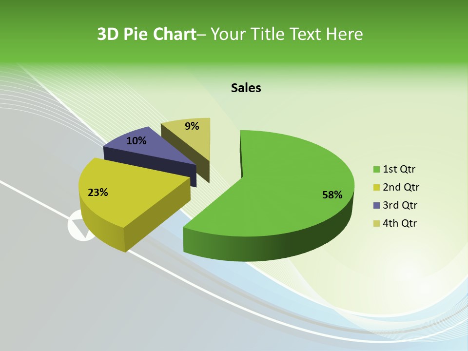 A Vector Background In Green And Blue PowerPoint Template