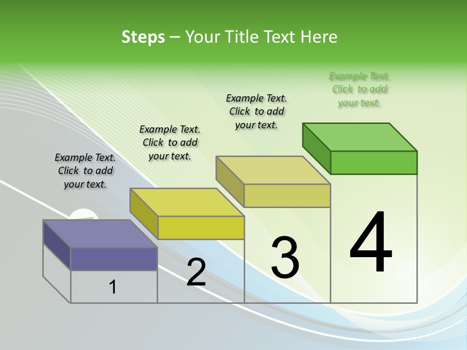 A Vector Background In Green And Blue PowerPoint Template