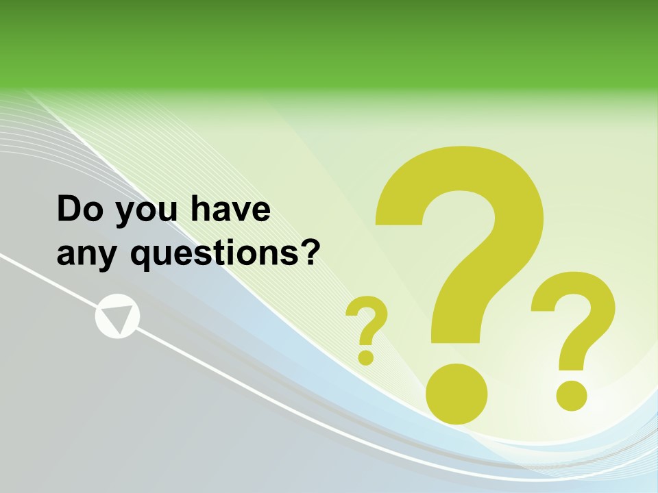 A Vector Background In Green And Blue PowerPoint Template