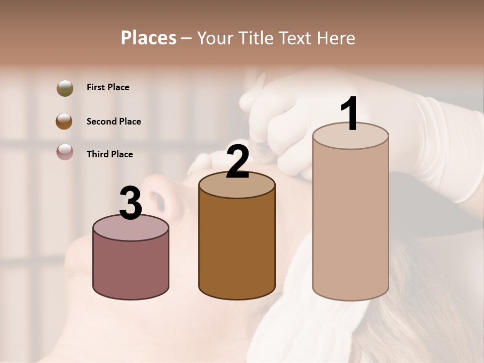 Older Woman Getting Electrolysis On He Face PowerPoint Template