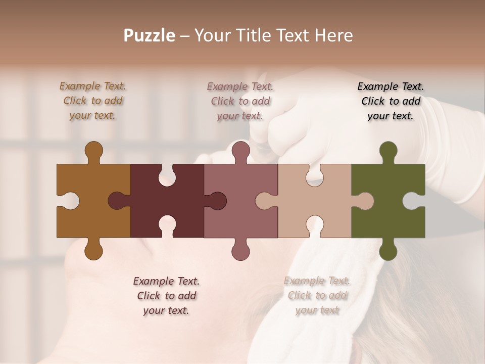 Older Woman Getting Electrolysis On He Face PowerPoint Template