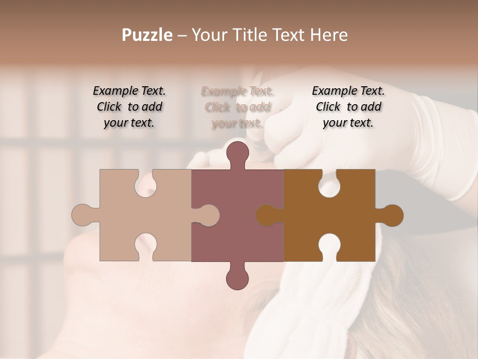 Older Woman Getting Electrolysis On He Face PowerPoint Template