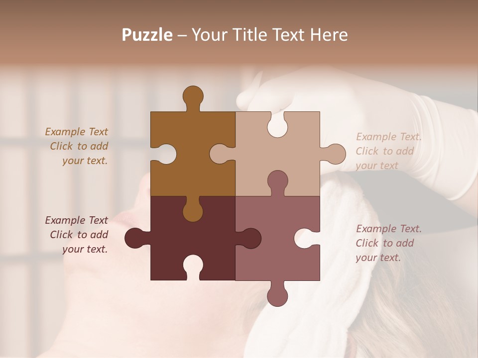 Older Woman Getting Electrolysis On He Face PowerPoint Template