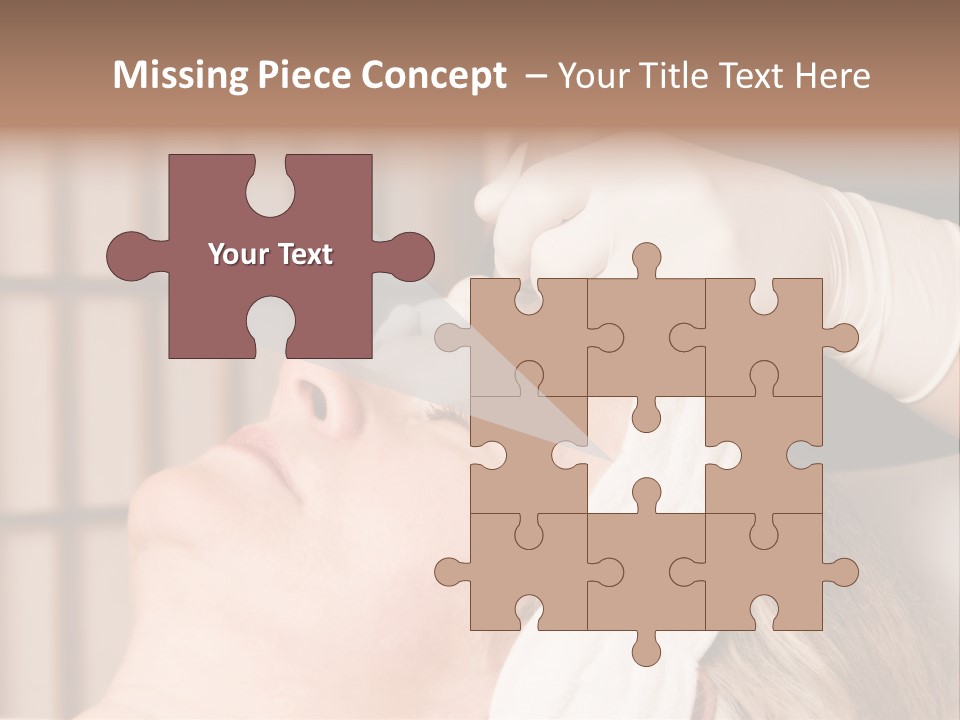 Older Woman Getting Electrolysis On He Face PowerPoint Template