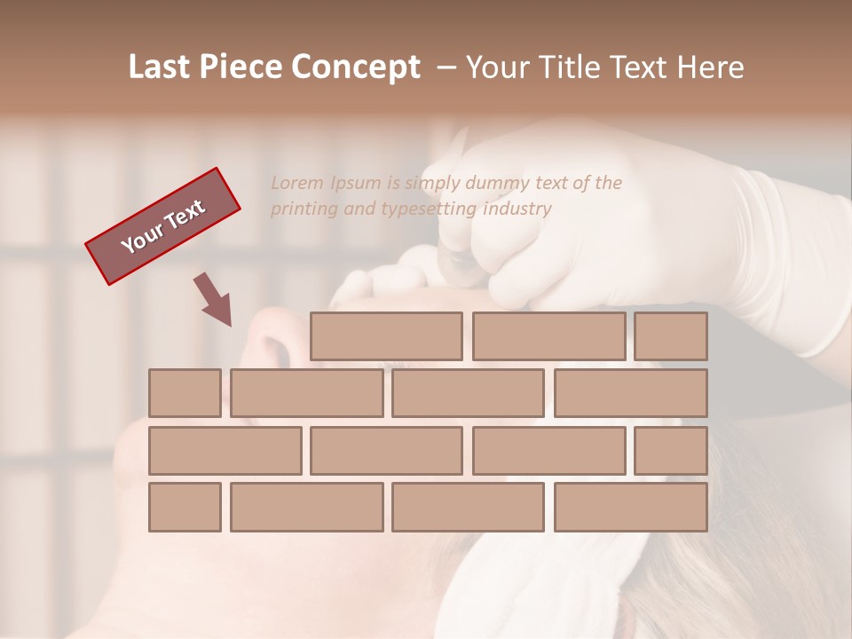 Older Woman Getting Electrolysis On He Face PowerPoint Template