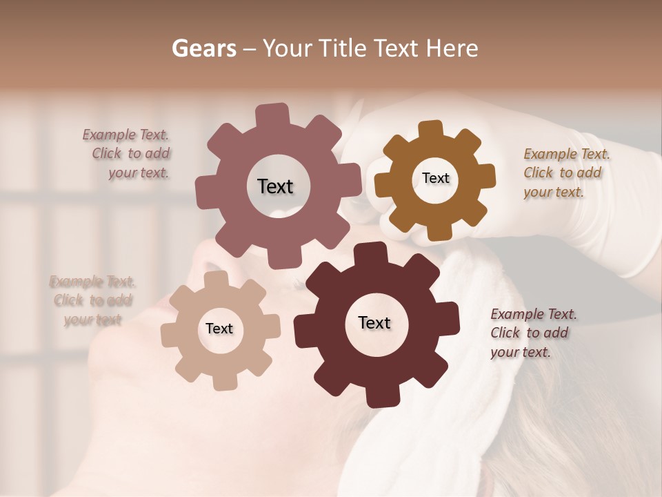 Older Woman Getting Electrolysis On He Face PowerPoint Template