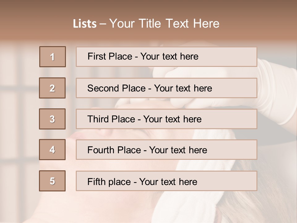Older Woman Getting Electrolysis On He Face PowerPoint Template